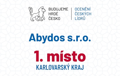 Abydos získal 1. místo v soutěži Ocenění českých lídrů